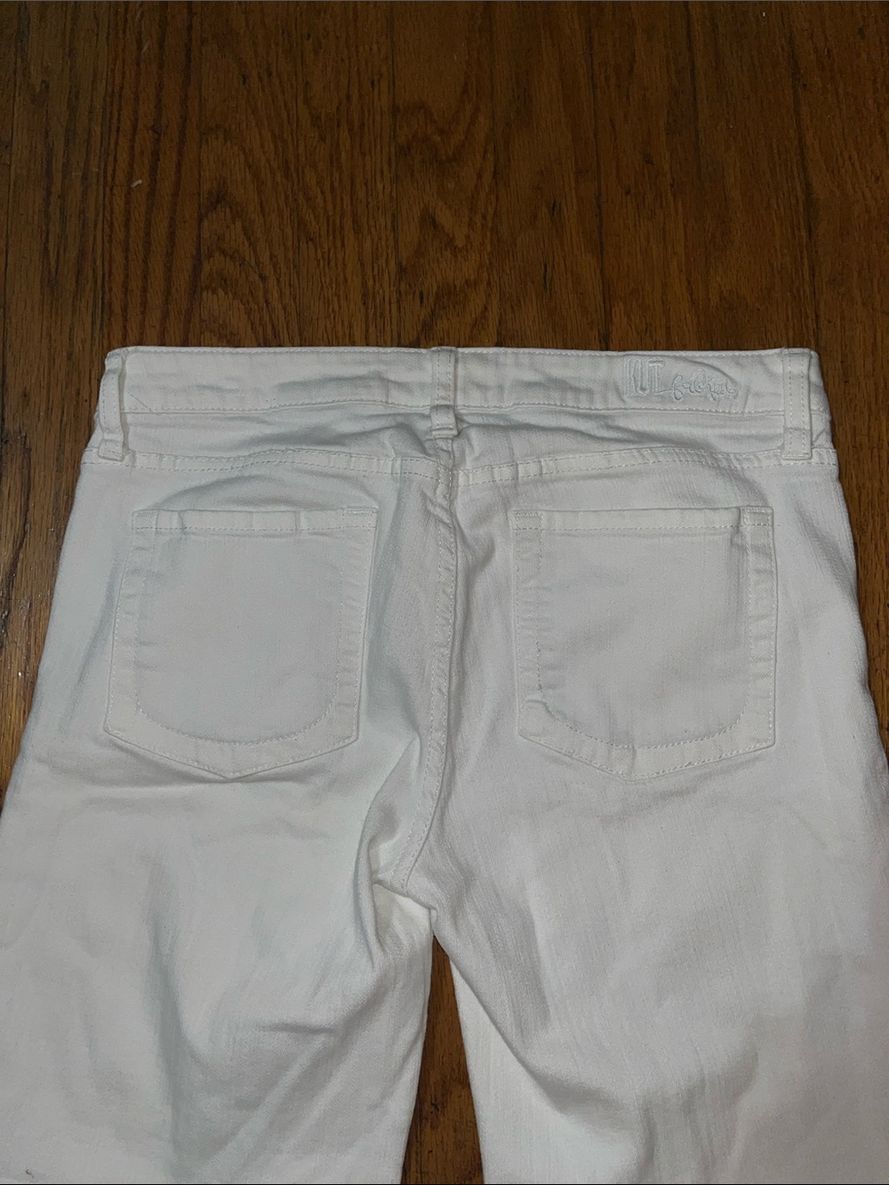Kut By The Kloth Classic White Denim Jean Shorts Size 6 - Picture 10 of 10